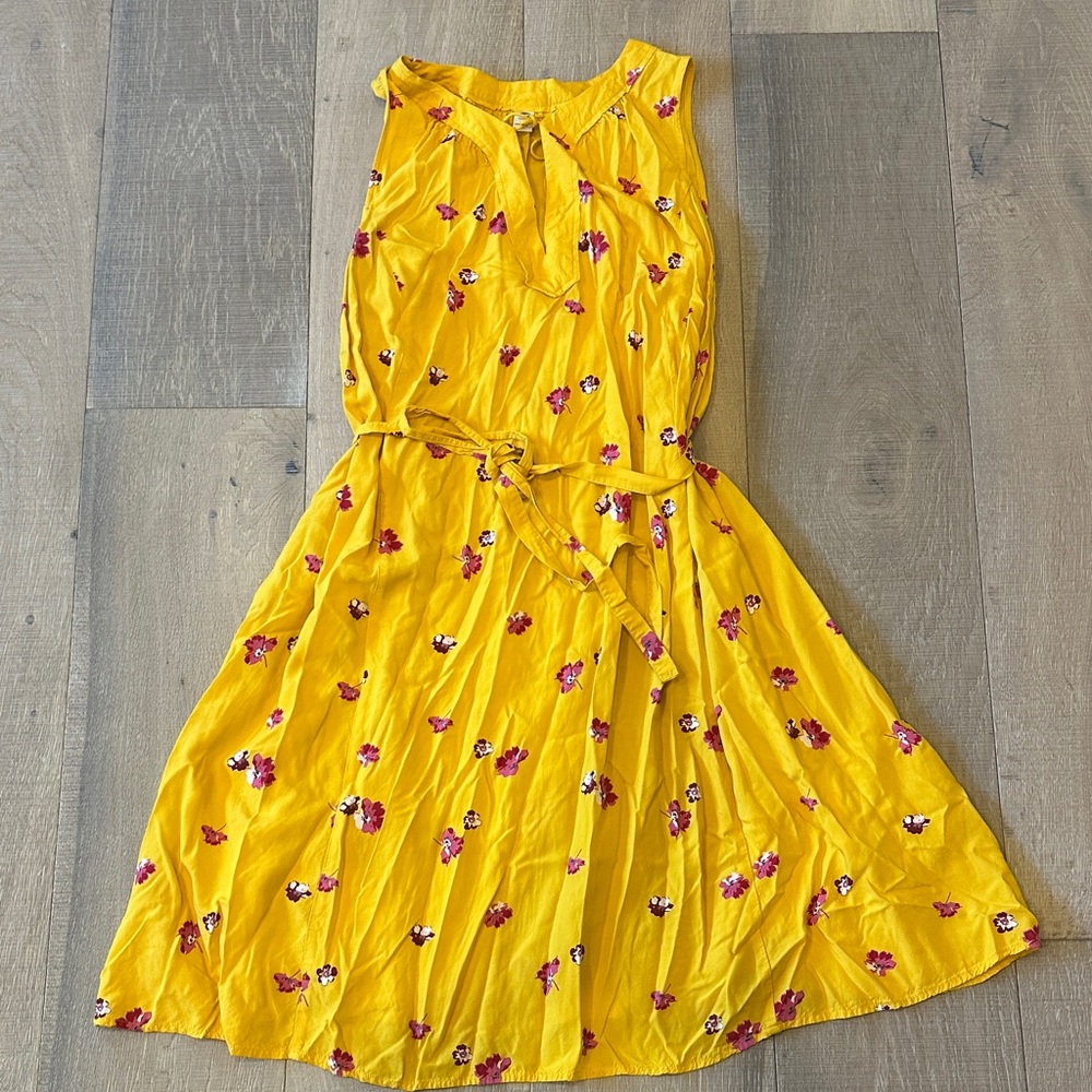 Old Navy Yellow Floral Kids Dress